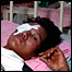 injured soldier at Dr Cynthia's clinic